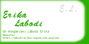 erika labodi business card