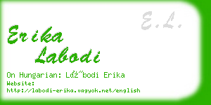 erika labodi business card